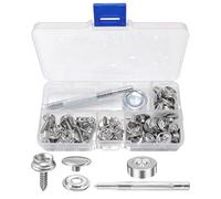 GDFHBD 20 Sets Of Canvas Snap Buckles, 2 Tools, Yacht Tent Fixed Buckles, Outdoor Camping Props, Ship Home Accessories.