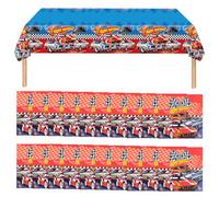 GDFHBD 20 Sheets Of Racing Tissues And 1 Piece Of Racing Tablecloth, Racing Party Napkins, Formula Napkins, Car Birthday Decor Napkins.