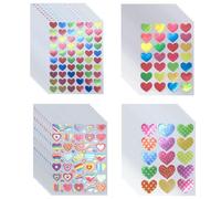 GDFHBD 2000 Pieces Of Love Gold Stamping Stickers, Children'S Stickers, Heart-Shaped Stickers, Glitter Stickers, Diy Handmade Stickers, Children'S Decorative Stickers.