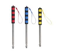 GDFHBD 3 Telescopic Poles, Stainless Steel Telescopic Flagpole, Portable Hand-Held Guide Pole, Multifunctional Teaching Finger Reading Stick.