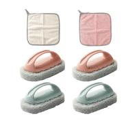GDFHBD 4 Pieces Cleaning Brushes And 2 Pieces Hand Towels, Multi-Function Cleaning Brushes, Home Accessories, Kitchen Cleaning Tools.