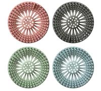 GDFHBD 4 Pieces Of Colored Drainage Screen, Sink Screen, Drain Screen, Shower Hair Filter, Shower Drain Cover, Sink Filter, Sewer Filter.