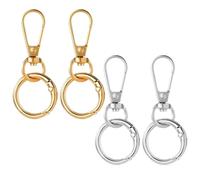GDFHBD 4 Pieces Of Gold And Silver Hardware Accessories Buckle, Removable Connecting Buckle, Suitable For Dog Straps, Clothing, Luggage And Bags.