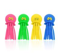 GDFHBD 4 Pieces Of Octopus Toys, Cute Octopus Pool Toys, Octopus Toys, Swimming Toys, Girls Bathing Toys (4 Colors).