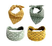 GDFHBD 4 Pieces Of Pet Parent-Child Matching Handkerchiefs, Children'S Square Towels, Pet Bibs, Simple Sports Headbands, Fitness Sweat-Absorbent Headscarves, Vacation Beach Headwear.