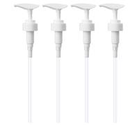 GDFHBD 4 Pieces Of Plastic Press Pump Head, Lotion Dispenser Pump, 1000Ml Shampoo Dispenser, Shower Gel Dispenser, Detergent Dispenser.