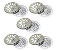 GDFHBD 5 Mosquito Coil Trays, Portable Mosquito Coil Holder With Lid, Fireproof And Gray Stainless Steel Box, Suitable For Indoor Prevention And Outdoor Camping.