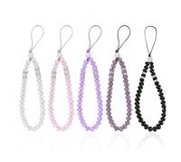 GDFHBD 5 Pieces Of Crystal Mobile Phone Chain, Mobile Phone Beaded Lanyard, Exquisite Key Chain, Box Packaging Accessories.