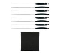 GDFHBD 8 Pieces Of Hearing Aid Cleaning Brushes And 1 Dry Wipe, Multi-Function Cleaner, Hearing Aid Pipe Cleaning Stick, Portable Care Tool.