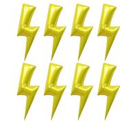 GDFHBD 8 Pieces Of Lightning Balloons, Elf Balloons, Lightning Shape Balloons, Foil Balloons, Party Carnival Balloons, Party Decorations.