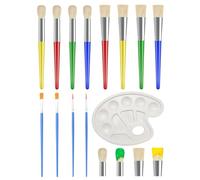 GDFHBD 8 Pieces Of Painting Brushes, 1 Piece Of Painting Plate And 4 Pieces Of Thin-Head Brushes, Watercolor Brushes, Painting Palettes, Oil Painting Liner Pens, Art Supplies.