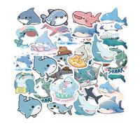 GDFHBD 92 Fun Shark Stickers, Children'S Reward Supplies, Book Toy Decoration, Multi-Purpose Creative Stickers.