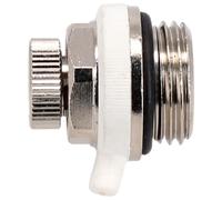 Gdfnmogo 1/2" Automatic Air Vent Valve for Radiators - Self-Bleeding, Auto Cut-Off, 3-Mode Adjustable (Vent Open/Closed/Auto) - Compact 27x26x26mm, Incl(5pcs)