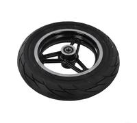 Gdfnmogo 10 Inch Solid Tire with Wheel Hub Assembly for Electric Scooter - 10x2.125 Black Non-Inflatable Rubber Tire Compatible with 10mm/12mm Shaft and Disc Brake, Whole Wheel(12mm)