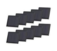 Gdfnmogo 10-Pack Mini Solar Panel Cell, 1.5V 60mA 0.09W Polycrystalline Silicon Solar Cell for DIY Electronics Projects, Solar Water Pumps & Small Off-Grid Systems