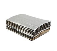 Gdfnmogo 10 Pcs Sound Deadening Damping Mat Car Silent Compact Van Proofing,5mm Thick Car Silent Compact Van Proofing Mat (Silver)