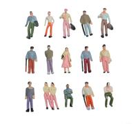 Gdfnmogo 100PCS Miniature People Figures for Sand Table Models, Crafted from ABS Material (1:100)