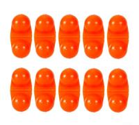 Gdfnmogo 10pcs Fishing Inline Rattle, Rattle Beads for Loud Attraction, ABS Material with 2mm Hole, Lasting Performance, for and Stri(ORANGE)