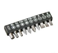 Gdfnmogo 10Pcs Insert Bit Set for Electric Screwdrivers and Drills, 1/4 Inch Hex Shank Magnetic Torx for Phillips Flat Head Screwdriver Bits Kit for Electronic(Black)
