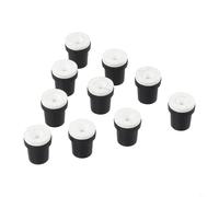 Gdfnmogo 10pcs Sandblaster Nozzles Set 2-3.5mm Ceramic Sandblast Tips Replacement for 5 Gallon Sandblasting Tanks, Long Lasting Black Plastic Jacket with White(2.5mm)