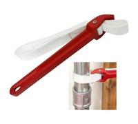 Gdfnmogo 12 Inch Adjustable Nylon Strap Oil Filter Removal Tool wi Aluminum Alloy Handle, Heavy Duty Automotive Maintenance Wrench for Eine Filter Chan and Car Filter Service, Fits 40-200 mm