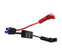 Gdfnmogo 12V 200A Booster Cable wi 5 Conntor, Intellint Clamps and Crocodile Baery Clips, Silicone High Current Car Baery Booster Lead for Auto Start and Jump Starter Applications