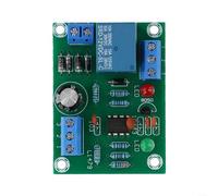 Gdfnmogo 12V Water Level Automatic Control Switch for Pump Motor with Solenoid Valve Relay Board, 10A Load, DC 10-14V Input, Green Circuit Board (YX1479)(Parts)