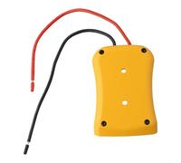 Gdfnmogo 18V Battery External Power Supply DIY Adapter for Tools - Yellow ABS Connection Cable with and without Fuse, Red/Black(WITHOUT FUSE)