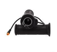 Gdfnmogo 192X Full Throttle for Electric For Bike - 3-Pin Waterproof Grip with 12V-72V Compatibility, Non-Slip Rubber, Shock-Absorbing & Wear-Resist