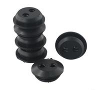 Gdfnmogo 2 Holes Fuel Tank Seal Grommet 6 Pack Black Rubber for Hedge Trimmer Brush 20mm Bottom Diameter 5mm Hole Diameter