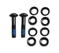 Gdfnmogo 2 Pack Bicycle Disc Brake Caliper Screws M6x24mm High-Carbon Steel Mounting Bolts Washers for Mountain Bike,Scooter,Balanced Bike