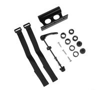 Gdfnmogo 2 Pack Bike Fork Mount Truck Blocks 20x110mm for Car Roof Rack Carrier, Aluminum Alloy Front Fork Mount for Quick Release and Thru Axle, Compatible with Cars Trucks RVs Boats(Black)