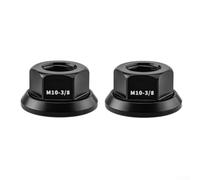 Gdfnmogo 2 PCS M10x3/8 For Bike Hub Nuts for Wheel Axle - 7075 Aluminum Alloy, Lightweight & For Durable for Folding and Fixed Gear Bikes, Includes Washers(RED)