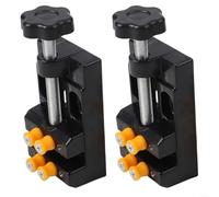 Gdfnmogo 2-Piece Mini Bench Vise Clamp for Drill Press, 5-50mm Jaw Opening, ABS Plastic Table Vise with Enhanced for Jewelry, Watch Repair, Hobby Crafts