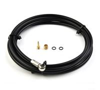 Gdfnmogo 2000mm Hydraulic Disc Brake Hose for Magura Mt4 Mt4e Mt5 High-pressure Rubber Oil Line with Fittings 1-piece Black(B set)