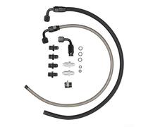 Gdfnmogo 25in AN6 Steering Hose Kit for Chevrolet C10 for LS Swap - Aluminum Alloy Oil Line with Fittings, Flexible Design for Enhanced Steering