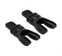 Gdfnmogo 2Pack Moldable Scuba Mouthpiece for Regulator, Silicone Diving Bite Piece with Customizable Fit, Food-Grade Safety, Double Anti-Leak Design, Compat(BLACK)