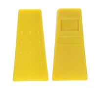 Gdfnmogo 2pcs 5.5 Inch Felling Wedges for Tree Cutting, Long Lasting ABS Plastic Logging Wedge with Serrated Spikes, Prevents Chainsaw Pinching and Guides Tree