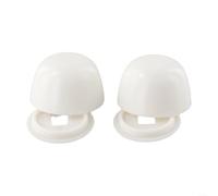 Gdfnmogo 2Pcs Pair Of Bolt Cover, Plastic Toilet Floor Cap, Toilet Floor Fixing Screws Cap Cover, For Home Toilet Accessories
