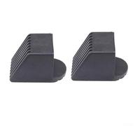 Gdfnmogo 2pcs Square End Cap Foot Cover Protectors for Gym Equipment, 30x30mm/40x40mm/50x50mm Black Plastic Fitness Machine Parts with Anti-Skid Design(50 * 50MM)