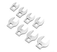Gdfnmogo 3/8In Drive Crowfoot Wrench Set, 8Pcs Drive Metric Crowfoot Wrench, Open End Spanners In Metric Sizes 10 19mm For Mechanic Use