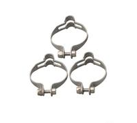 Gdfnmogo 3 Pcs For Bike Frame Cable Clips, Steel Cable Guides for, 25.4/28.6/31.8/34.9mm, Silver, Lasting Fixation Guarantee(25.4MM)