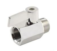 Gdfnmogo 304 Stainless Steel Shower Shut Off Valve with Full G1/2 Inch Flow Quick Control, 1/4 Turn Ball Valve for Bathroom, Kitchen, RV or Motorhome, Leakproof