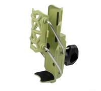 Gdfnmogo 360 Degree Rotating Bicycle Water Bottle Cage With Adjustable Clamping, For 32-77mm, ABS Handlebar Cup Holder, For Motorcycle And Cycling, Black(Green)