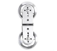 Gdfnmogo 360° Rotation Dual Pulley Attachment for Cable Machines, Aluminum and Nylon Swivel Fitness Equipment Pulley with Compact 220x88x30mm(Aluminum alloy)