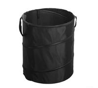Gdfnmogo 38 Liter Lightweight Trash Bin for Outdoor Activities, Foldable and Portable, for Collecting Garden Debris (Black)