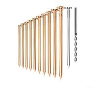 Gdfnmogo 4 Inch Copper Nails Designed To Kill Roots, Long Copper Nails for Tree Killing, Stump Removal with Steel Nails, Implify Your Yard Work (15pcs)