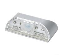 Gdfnmogo 4 LED PIR Motion Sensor Keyhole Light with Infrared Detection, Wireless for battery Powered Night Light for Door Locks, Auto On/Off Within For Range, ABS Material,