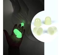 Gdfnmogo 4-Pack Glow-in-the-Dark Toilet Bolt Covers - Push-On Screw Cap Night Light Decor for Bathroom Fixtures, PP Plastic, Modern Compact Design, Easy No-
