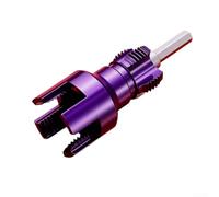 Gdfnmogo 4-Point & 6-Point PPR Water Pipe Internal Thread Opener for PVC Plastic Pipes, 20mm/25mm OD, Double-Ended Metal Threader Tool Compatible with Electric Drills(B)